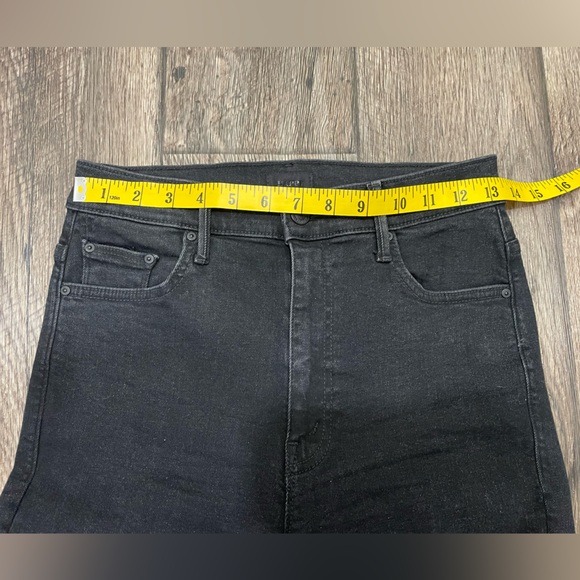 MOTHER THE SWOONER DAGGER ANKLE FRAY JEANS BAA BAA BLACK SHEEP sz‎ 28 - Picture 9 of 14